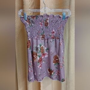 Floral Smocked Tube Top